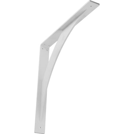 Ekena Millwork Legacy Steel Bracket, Hammered White 2"W x 18"D x 18"H BKTM02X18X18LEHWH